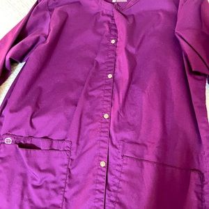 Purple scrub jacket